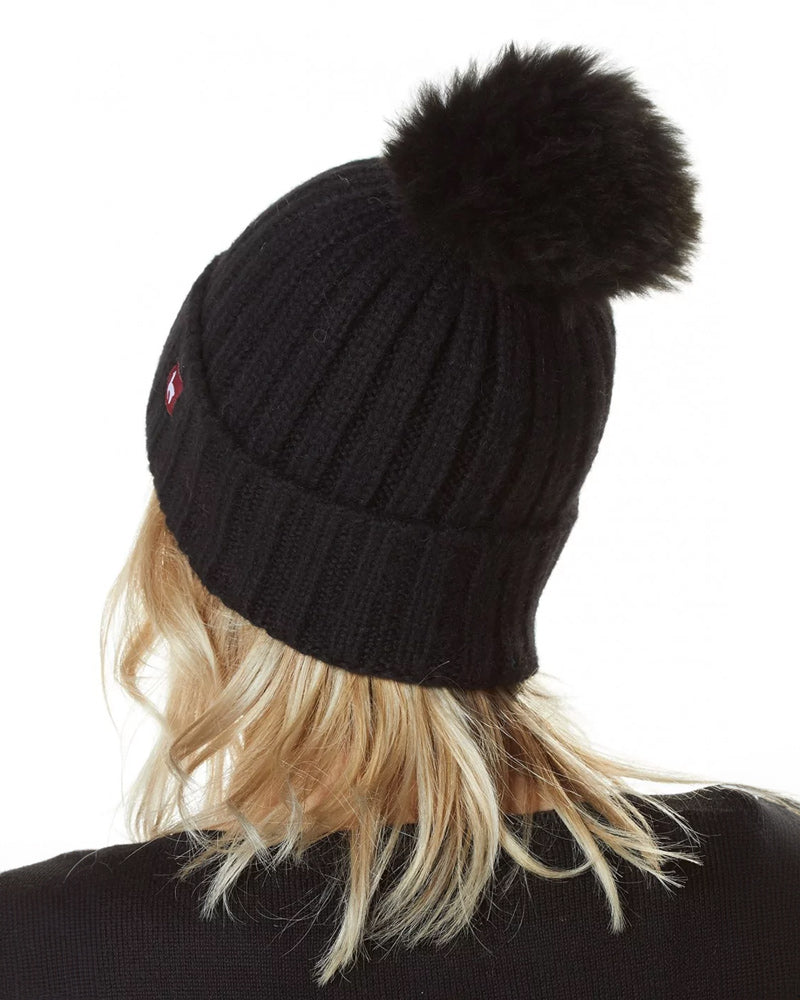 Haube Bianca mit Bommel