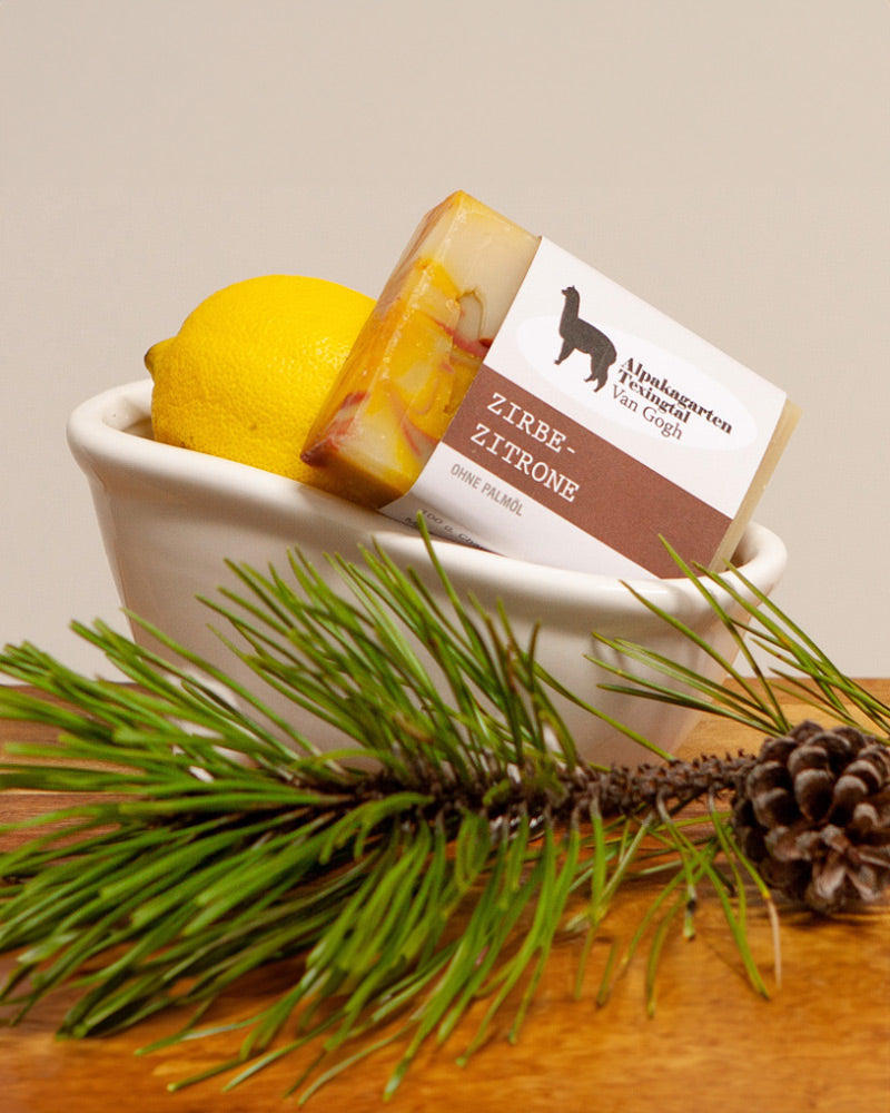 Alpaka Seife Van Gogh - Zirbe-Zitrone