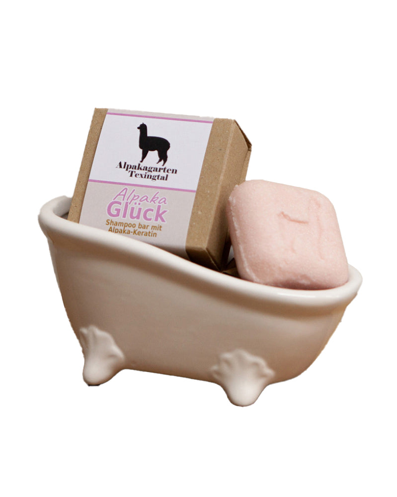 Festes Haarshampoo mit Alpaka-Keratin - GLÜCK