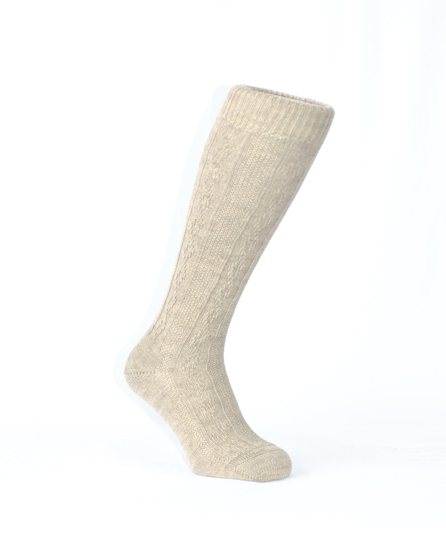 Trachten Socken lang   braun/beige